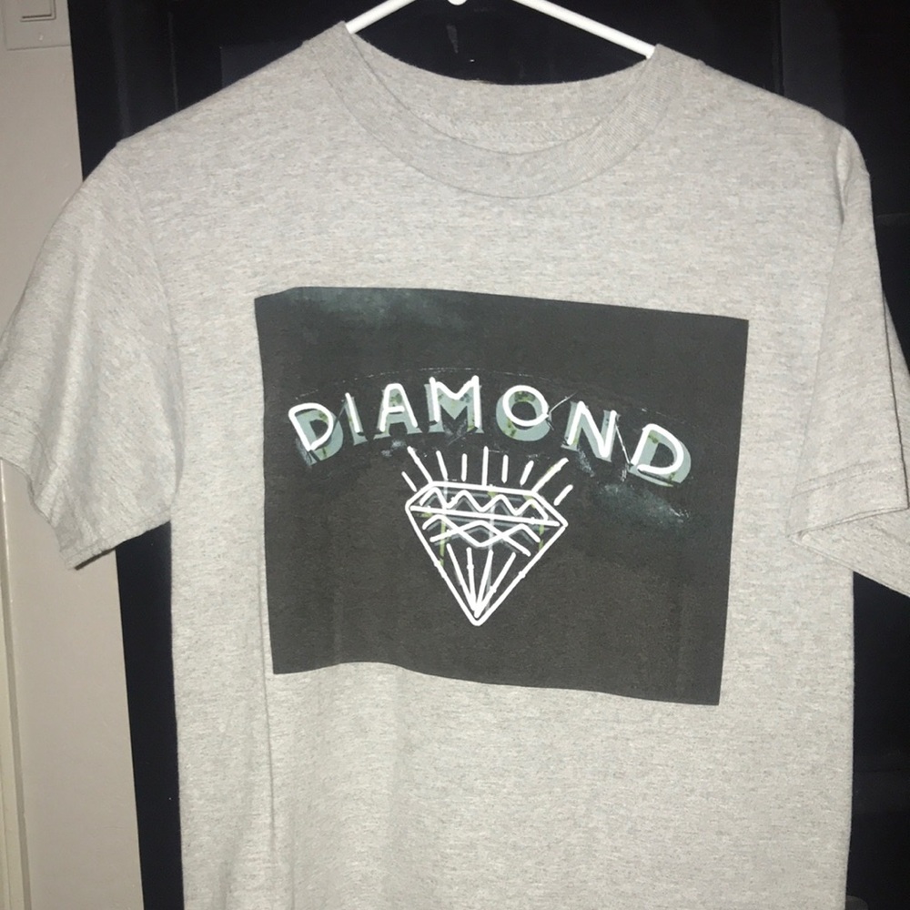 Diamond supply grey shirt
